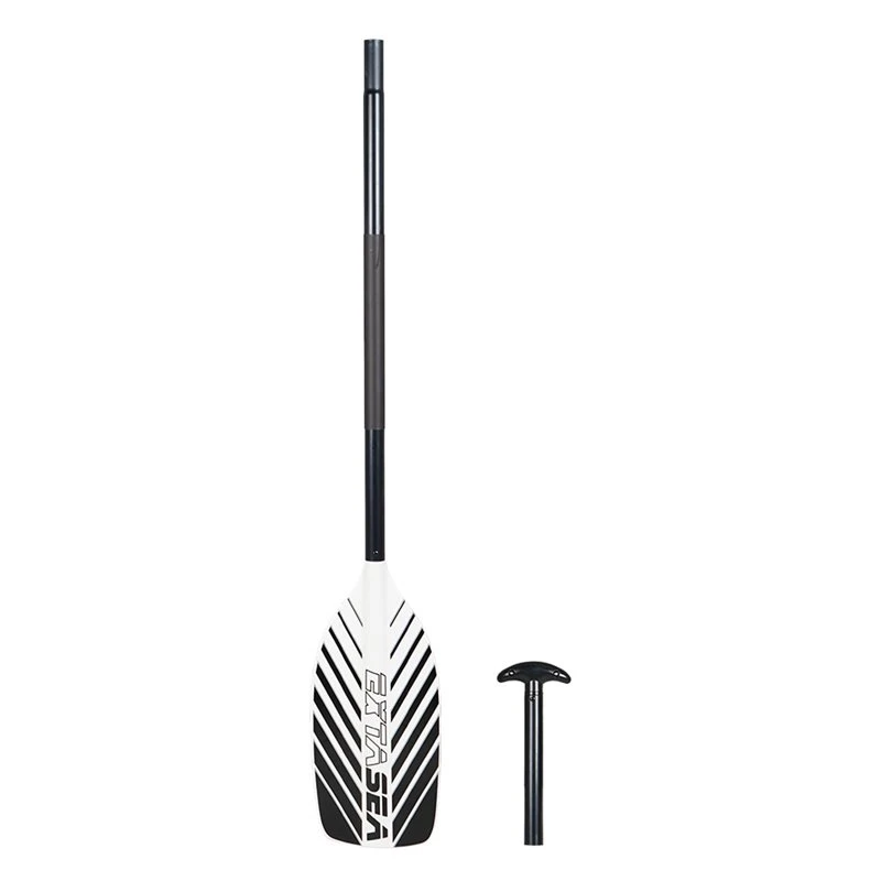 ExtaSea Allround Kanu Stechpaddel Alu 2-teilig Black And White 3 ExtaSea Allround Kanu Stechpaddel Alu 2-teilig Black And White