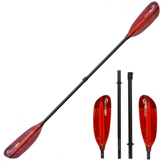 ExtaSea Pro Tour Carbon Vario Doppelpaddel | 220-240cm | 4-teilig | Red 3 ExtaSea Pro Tour Carbon Vario Doppelpaddel | 220-240cm | 4-teilig | Red