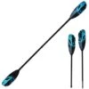 ExtaSea Tour Vario Fiberglas Doppelpaddel | 220-240cm | 2-teilig | Schwarz-türkis -GUMOTEX Verkäufe extasea tour vario fiberglas doppelpaddel 220 240cm 2 teilig schwarz turkis